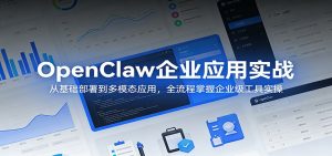 OpenClaw企业应用实战:从基础部署到多模态应用,全流程掌握企业级工具实操-网创资源站