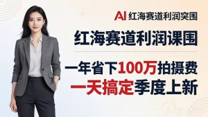 服装老板AI模特图课:一年省下100万拍摄费,一天搞定季度上新,红海赛道利润突围-网创资源站