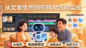 原创 AI 剧情短视频带货:AI+家庭剧情+带货广告,从文案生图到剪辑全流程实战-网创资源站
