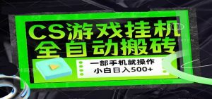 CSGO游戏挂机捡漏搬砖,超稳定的项目,带领1000+小白实现日入500+-网创资源站