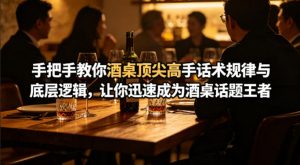 付费文章:手把手教你酒桌顶尖高手话术规律与底层逻辑,让你迅速成为酒桌话题王者(二十年全网独家经验分享)-网创资源站