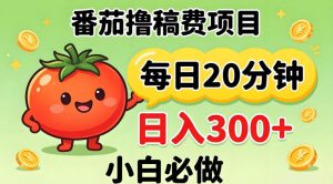 番茄撸稿费，每天20分钟，日入300+！0门槛躺賺，小白直接抄作业【揭秘】-网创资源站