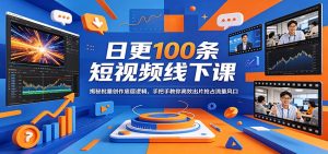 日更100条短视频线下课：揭秘批量创作底层逻辑，手把手教你高效出片抢占流量风口-网创资源站