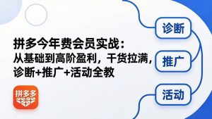 拼多多年费会员实战(更新26年4月28-网创资源站
