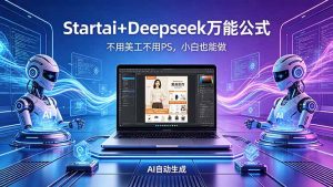 AI自动做电商详情页：Startai+Deepseek万能公式，不用美工不用PS，小白也能做-网创资源站