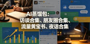 AI蒸馏包:访谈合集、朋友圈合集、流量黄宝书、夜话合集【文档】-网创资源站
