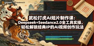 武松打虎AI短片制作课:Deepseek+Seedance2.0全工具实操,轻松解锁经典IP的AI视频创作玩法-网创资源站