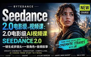 字节跳动的Seedance 2.0 AI电影视频生成制作教程，一键生成多镜头+一致角色+音频叙事-中英字幕-网创资源站