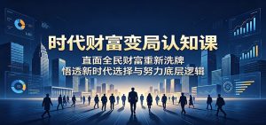 时代财富变局认知课：直面全民财富重新洗牌，悟透新时代选择与努力底层逻辑-网创资源站