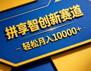 拼多多享智创新赛道，卖一切可以通过网盘链接交付的虚拟商品，轻松月入10000＋-网创资源站