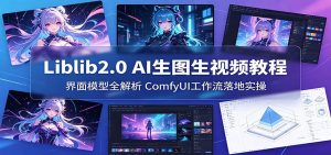 Liblib2.0 AI生图生视频教程:界面模型全解析,ComfyUI工作流落地实操-网创资源站