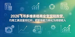 2026飞书多维表格商业变现陪跑营,巧用工具流量双杠杆,把职场能力转化为持续收入-网创资源站