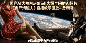 国产AI大神Mx-Shell火爆全网的AI短片《丧尸清道夫》直播教学回放+提示词-网创资源站
