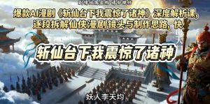 爆款AI漫剧《斩仙台下我震惊了诸神》深度解析课，逐段拆解仙侠漫剧镜头与制作思路，快速复刻爆款创作模式-网创资源站
