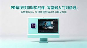 PR短视频剪辑实战课｜零基础入门到精通，多案例实操，快速掌握剪辑调色字幕全技能-网创资源站