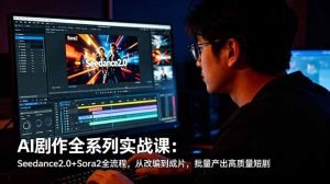AI剧作全系列实战课：Seedance2.0+Sora2全流程，从改编到成片，批量产出高质量短剧-网创资源站