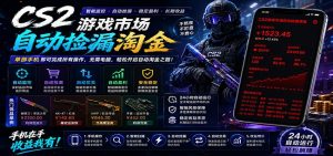 CSGO挂机捡漏项目通过利用游戏饰品交易机制，结合薄凉软件辅助捡漏，实现盈利-网创资源站