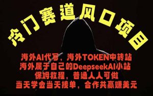 冷门赛道风口项目 海外AI代写!0成本运作完全免费!当天注册当天接单,接单接到手抽筋,无脑…-网创资源站