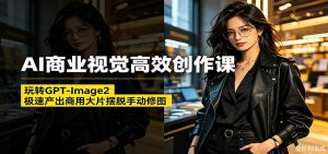 AI商业视觉高效创作课:玩转GPT-Image2,极速产出商用大片摆脱手动修图(更新)-网创资源站
