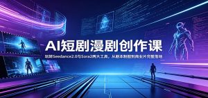 AI短剧漫剧创作课:玩转Seedance2.0与 Sora2两大工具,从剧本制图到商业片完整落地-网创资源站