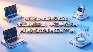 零基础AI编程实战课-更新,无需编程基础,手把手教你用AI快速做出实用工具产品-网创资源站