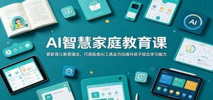 AI智慧家庭教育课:更新育儿教育理念,巧用各类AI工具全方位提升孩子综合学习能力-网创资源站