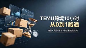 想做TEMU跨境但不知从何下手？选品+发品+运营+售后，10小时从0到1跑通-网创资源站