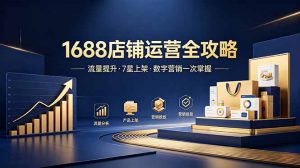 1688店铺没流量？产品上架不到7星？数字营销不会投？全套运营技能一次学(更新6月-网创资源站