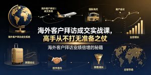 海外客户拜访成交实战课，高手从不打无准备之仗，海外客户拜访业绩倍增的秘籍-网创资源站