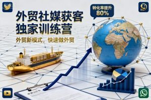 外贸社媒获客独家训练营，外贸新模式，快速做外贸(更新26年6月)-网创资源站